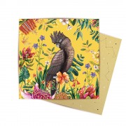 Mini Greeting Card | Exotic Black Cockatoo